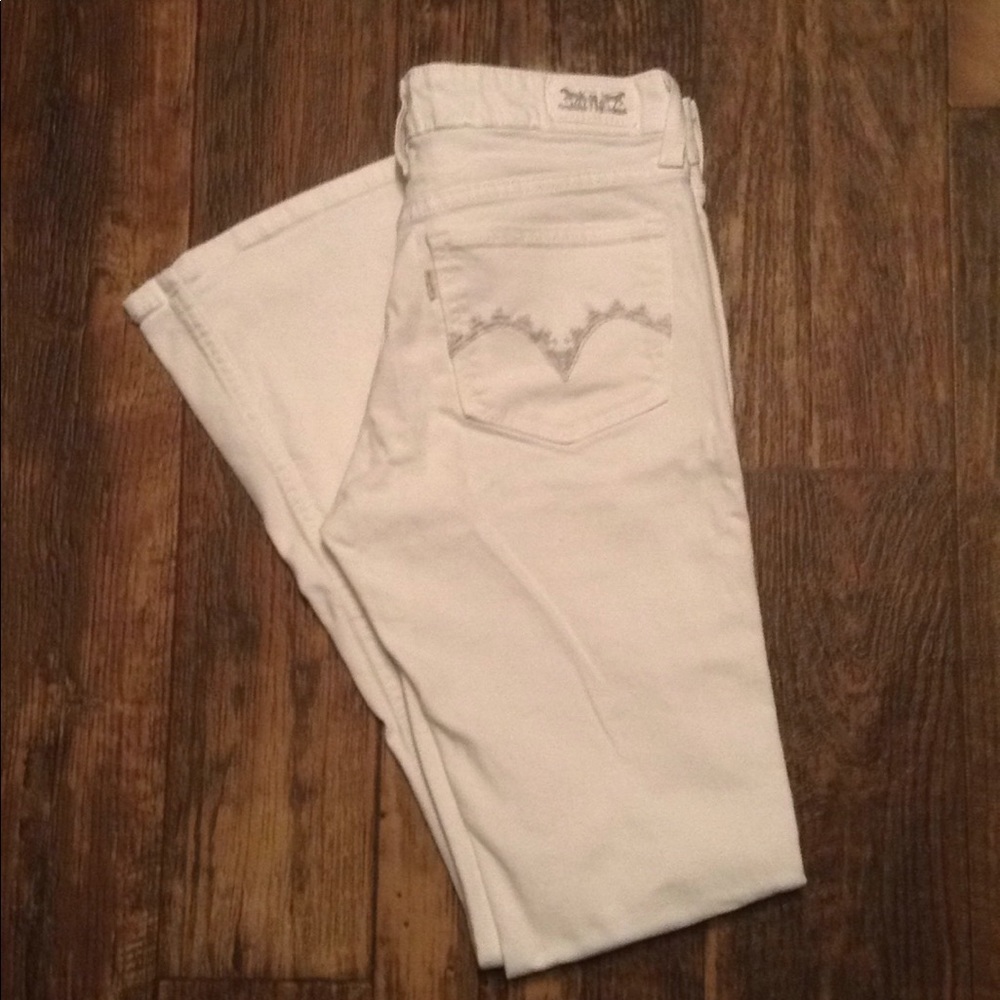 Levi's White Bootcut Jeans